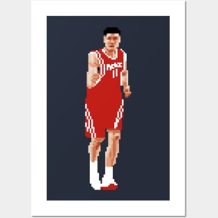 Yao Ming Pixel Running Posters and Art